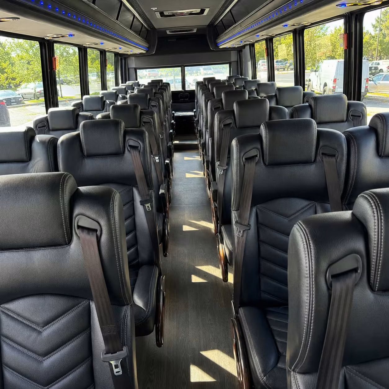 30 passenger minibus inside
