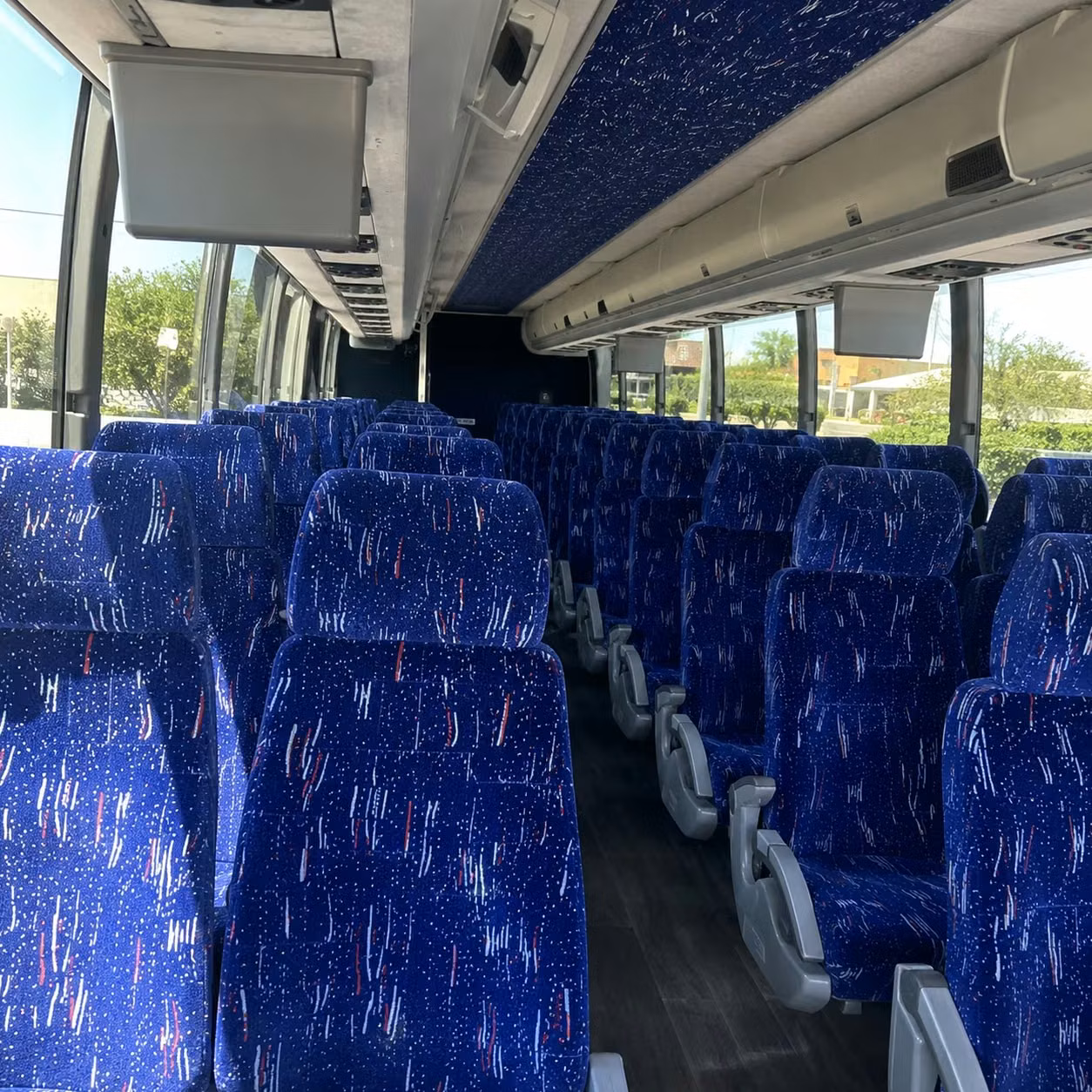 56 passenger charter bus interior
