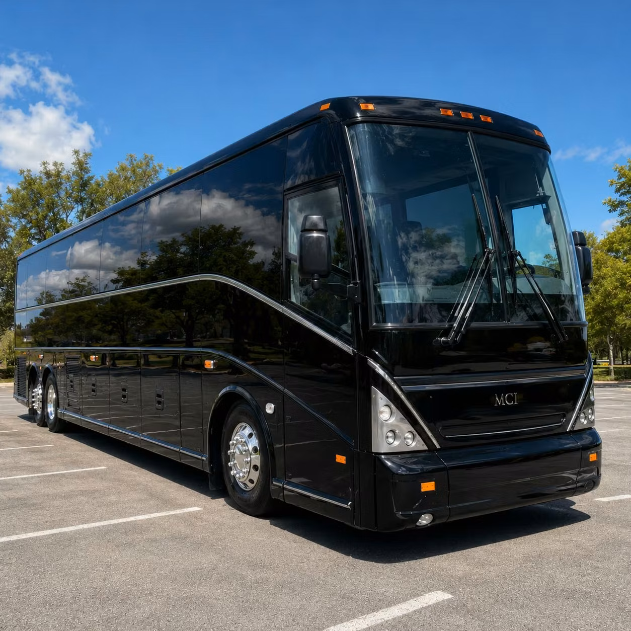 beaumont charter bus rental exterior