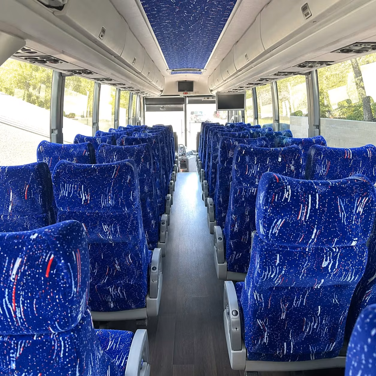 beaumont charter bus rental inside