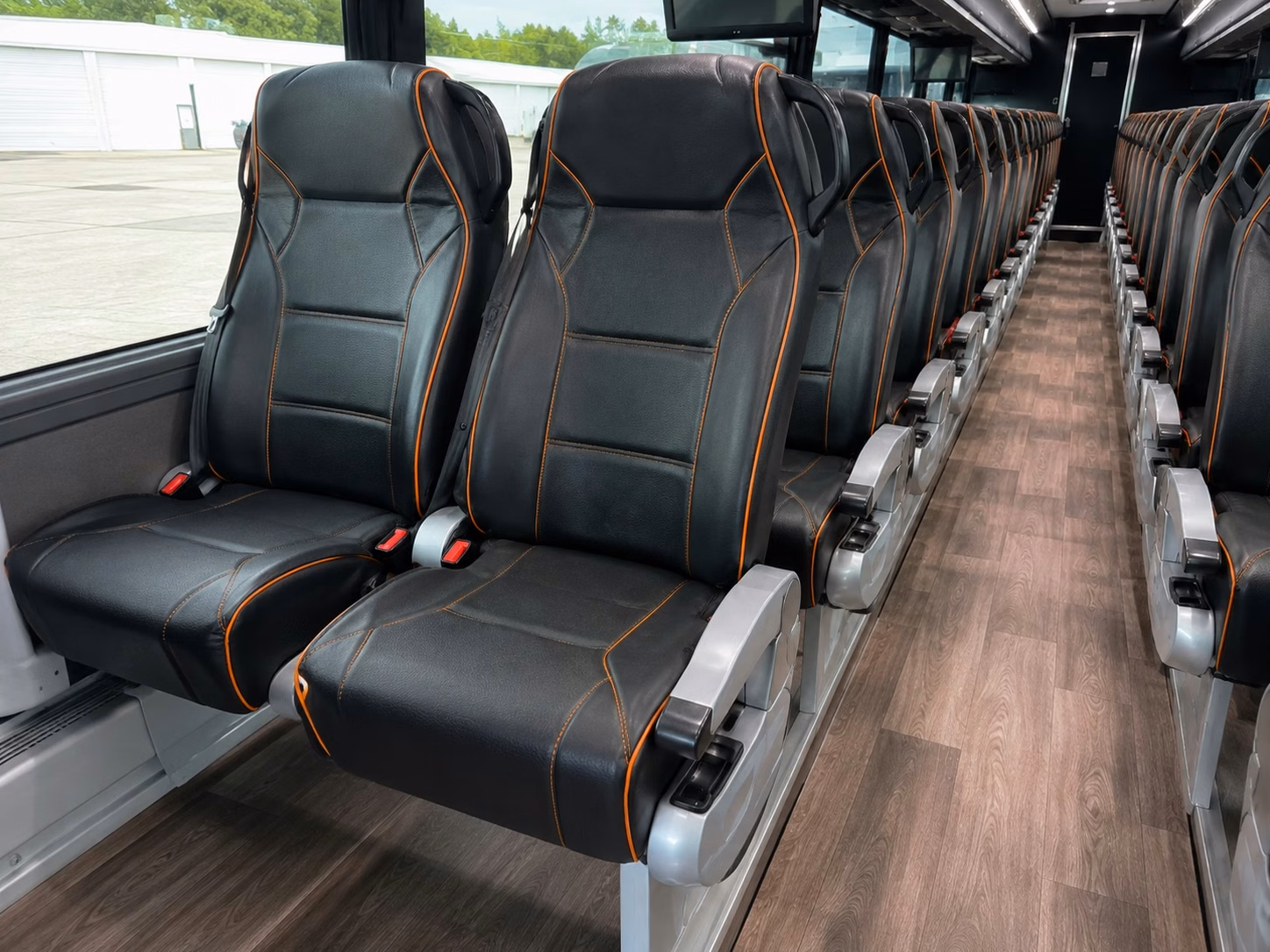 beaumont charter bus rental interior
