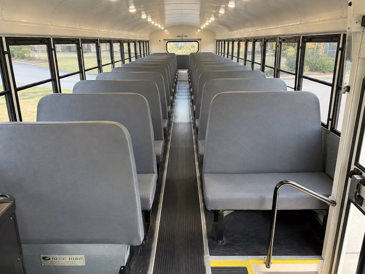 school bus inside